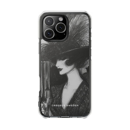 Timeless Elegance in Monochrome iPhone 16 - Clear Impact Phone Case