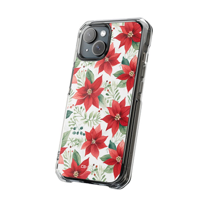 Poinsettias Bloom Bright iPhone Case - Impact