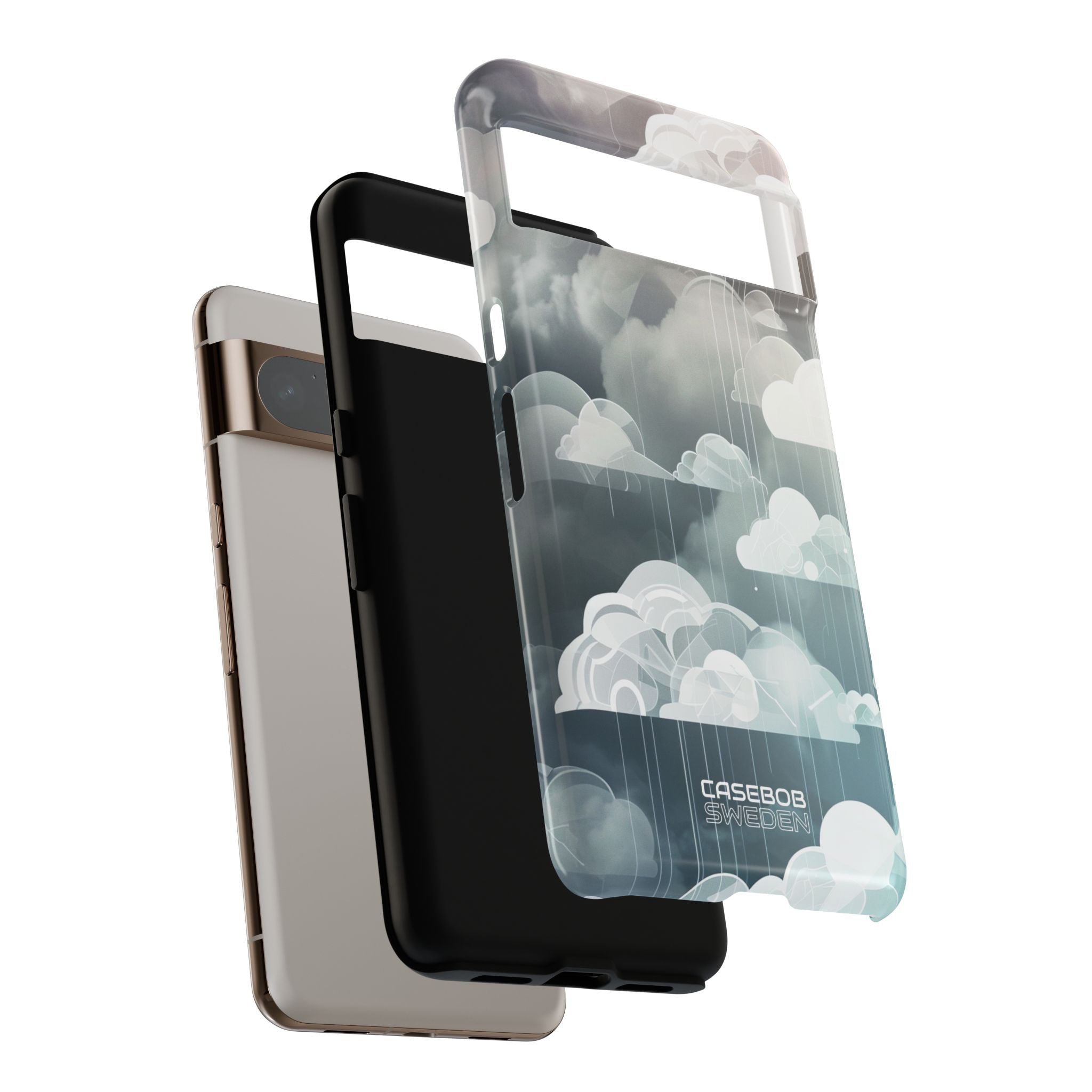 Silver Dream Clouds Google Pixel 8 - Tough