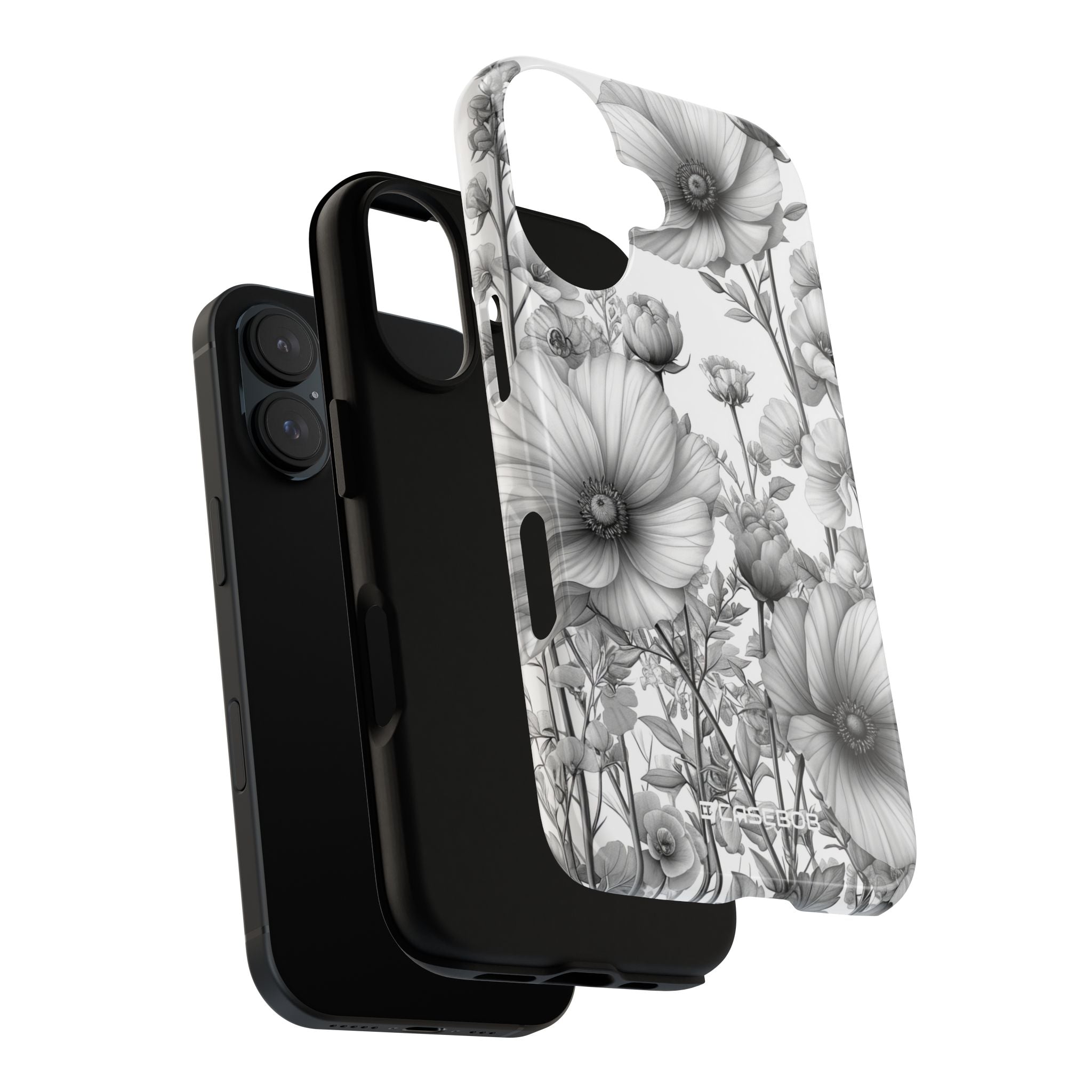 Grayscale Botanical Elegance - for iPhone 16