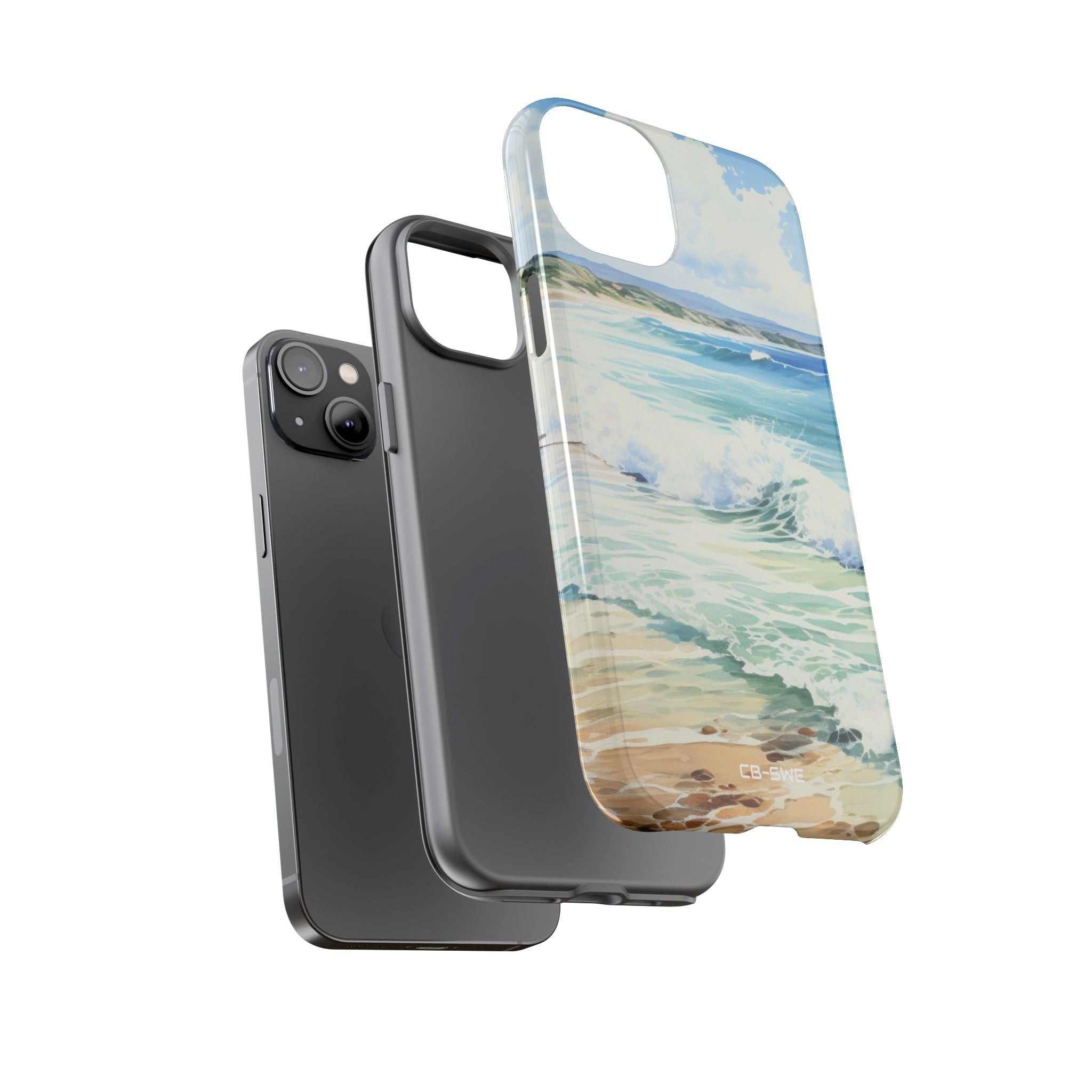 Serene Coastal Watercolors - iPhone Case