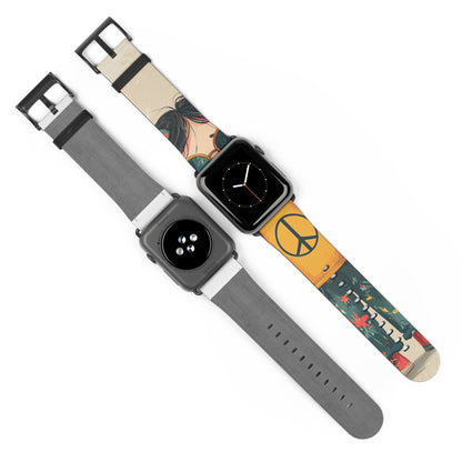 Peace Pigtails - Watch Band