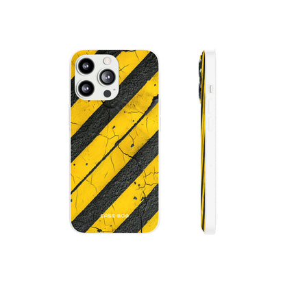 Yellow Stripe Distress iPhone 13 Pro - Soft