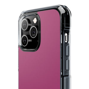 Mystic Maroon | Handyhülle für iPhone (Clear Impact Case – magnetisch) 