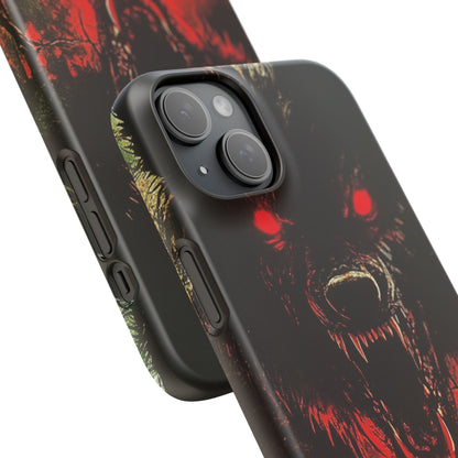 Bloodmoon Wolf's Lament iPhone 15 - Slim Phone Case