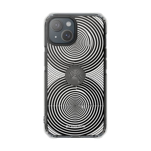 Hypnotic Geometry - Phone Case for iPhone (Clear Impact - Magnetic)