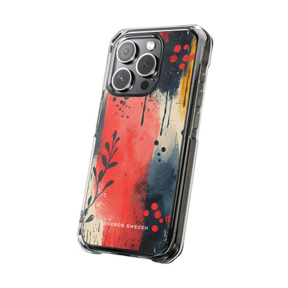 Vibrant Floral Energy iPhone 15 - Clear Impact Phone Case