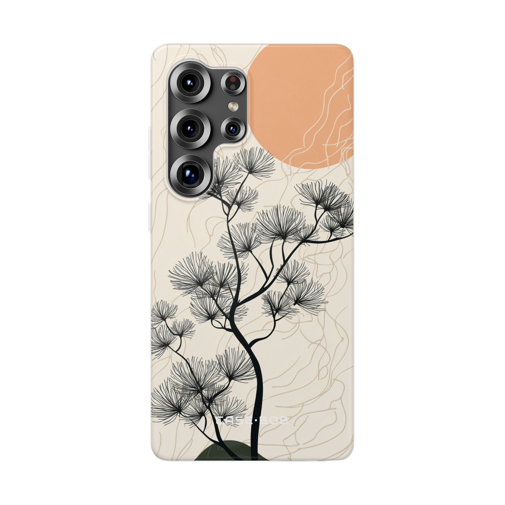 Spiky Tree Sunset Samsung S25 Ultra Case - Soft