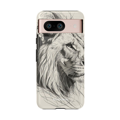 Majestic Linework Lion - Phone Case for Google Pixel