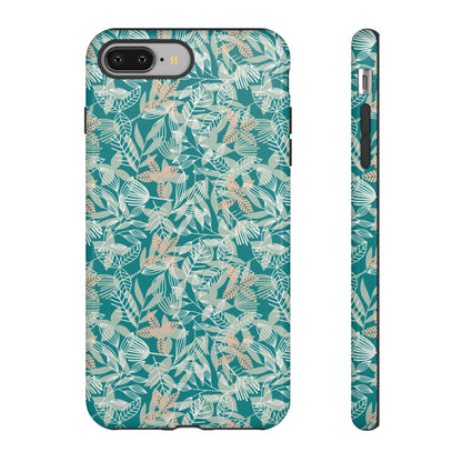 Dark Green Leaf Leaf - Protective Phone Case