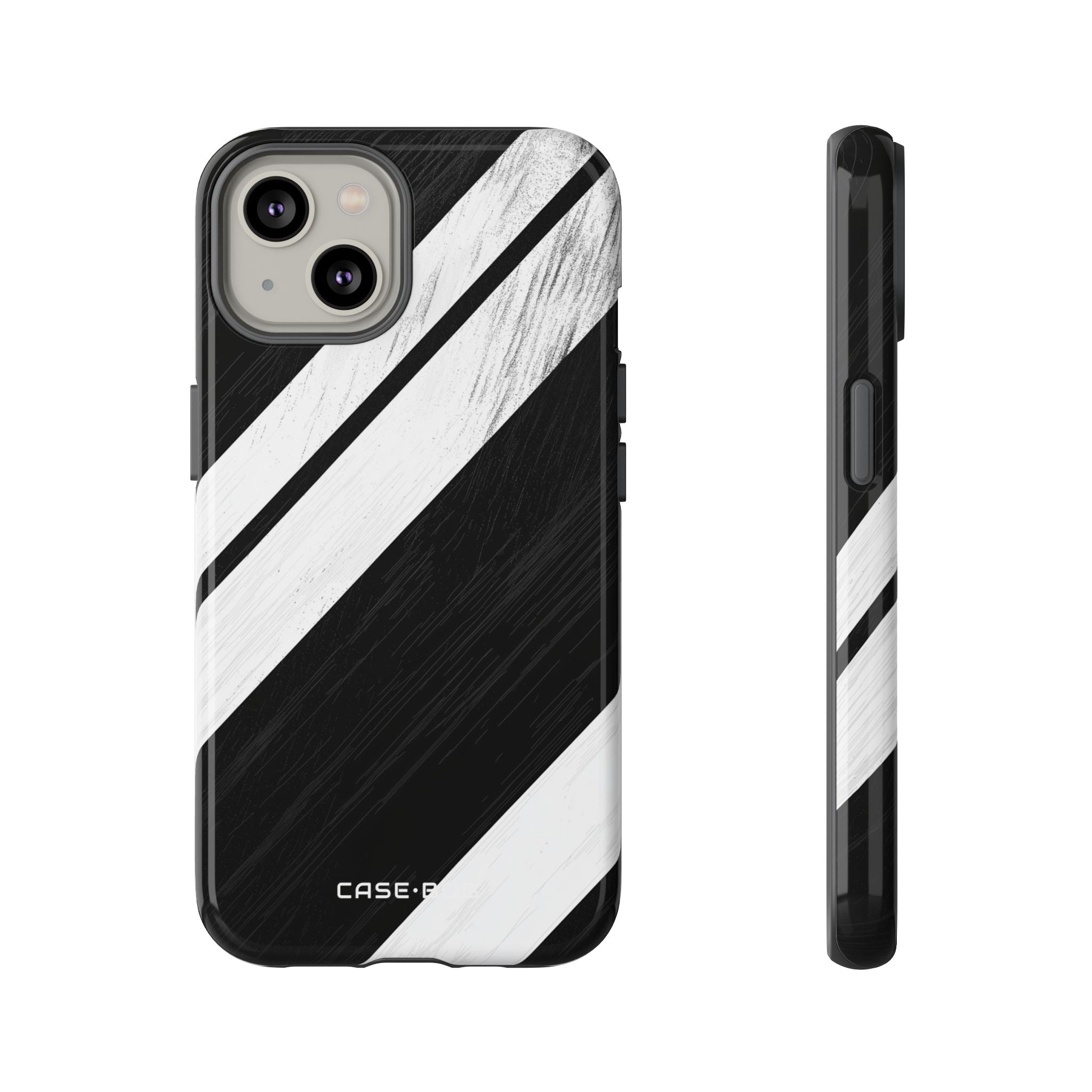 Distressed Stripe Motion iPhone 14 Case - Tough