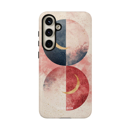 Golden Crescent Circles Samsung S24 Plus Case - Tough