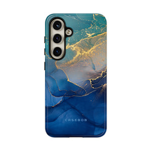 Blue Alcohol Ink - Protective Phone Case