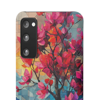 Vibrant Geometric Tree Landscape Samsung S20 - Slim Phone Case