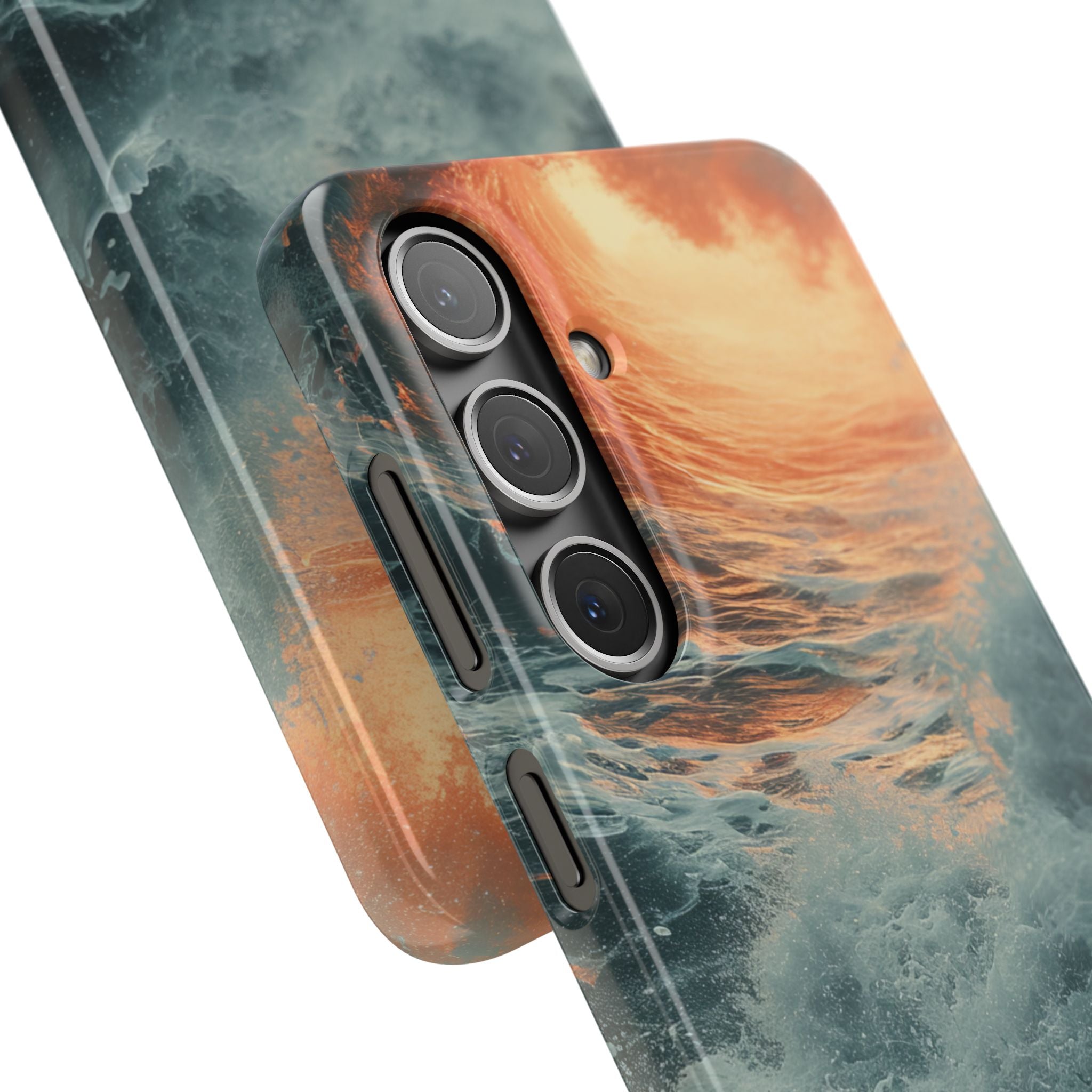 Fiery Wave Power - Slim Samsung S24 Phone Case