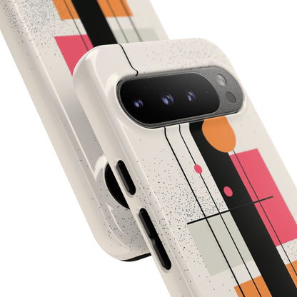 Shapes Dance Playfully - Google Pixel Case