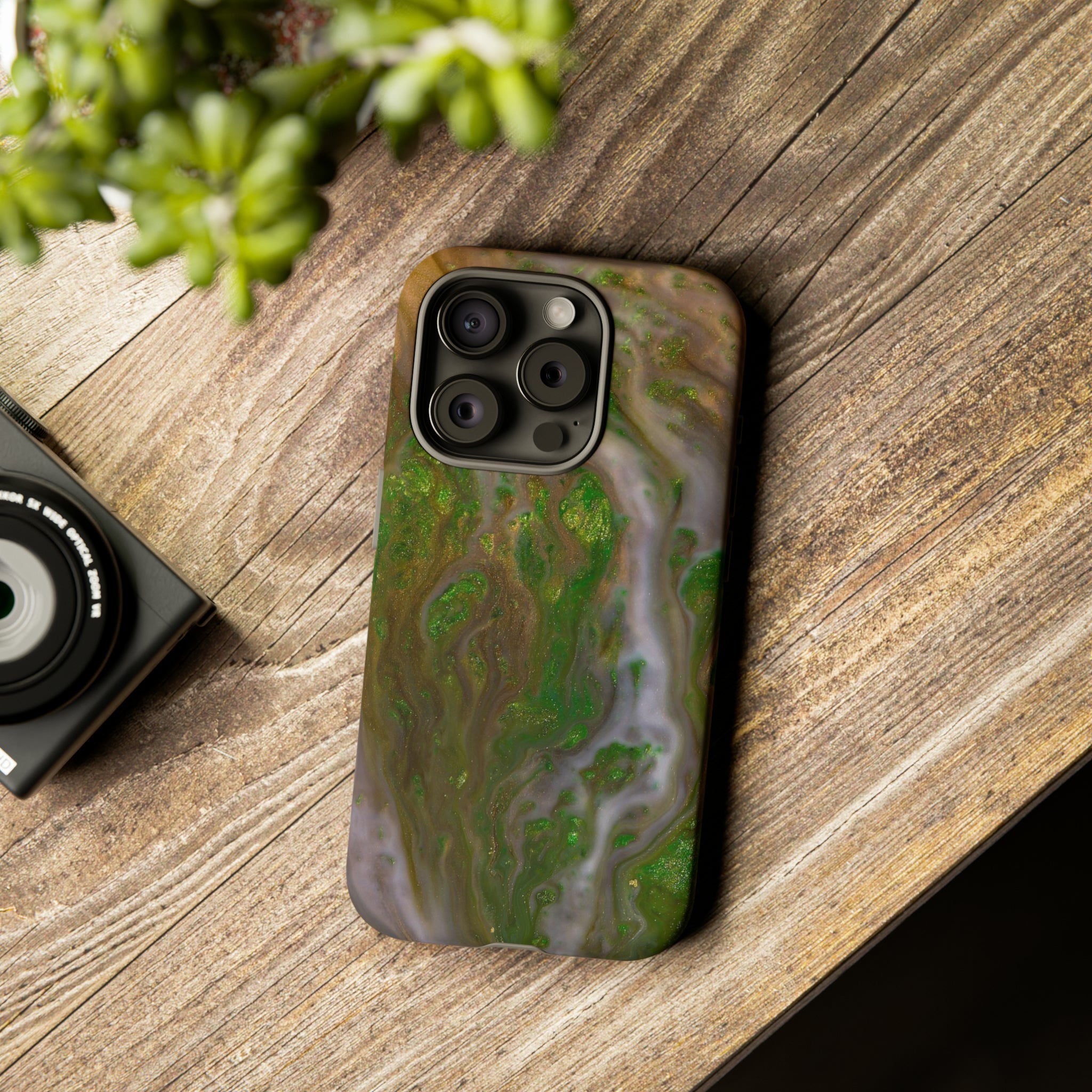 Smaragd Ink Art - Protective Phone Case