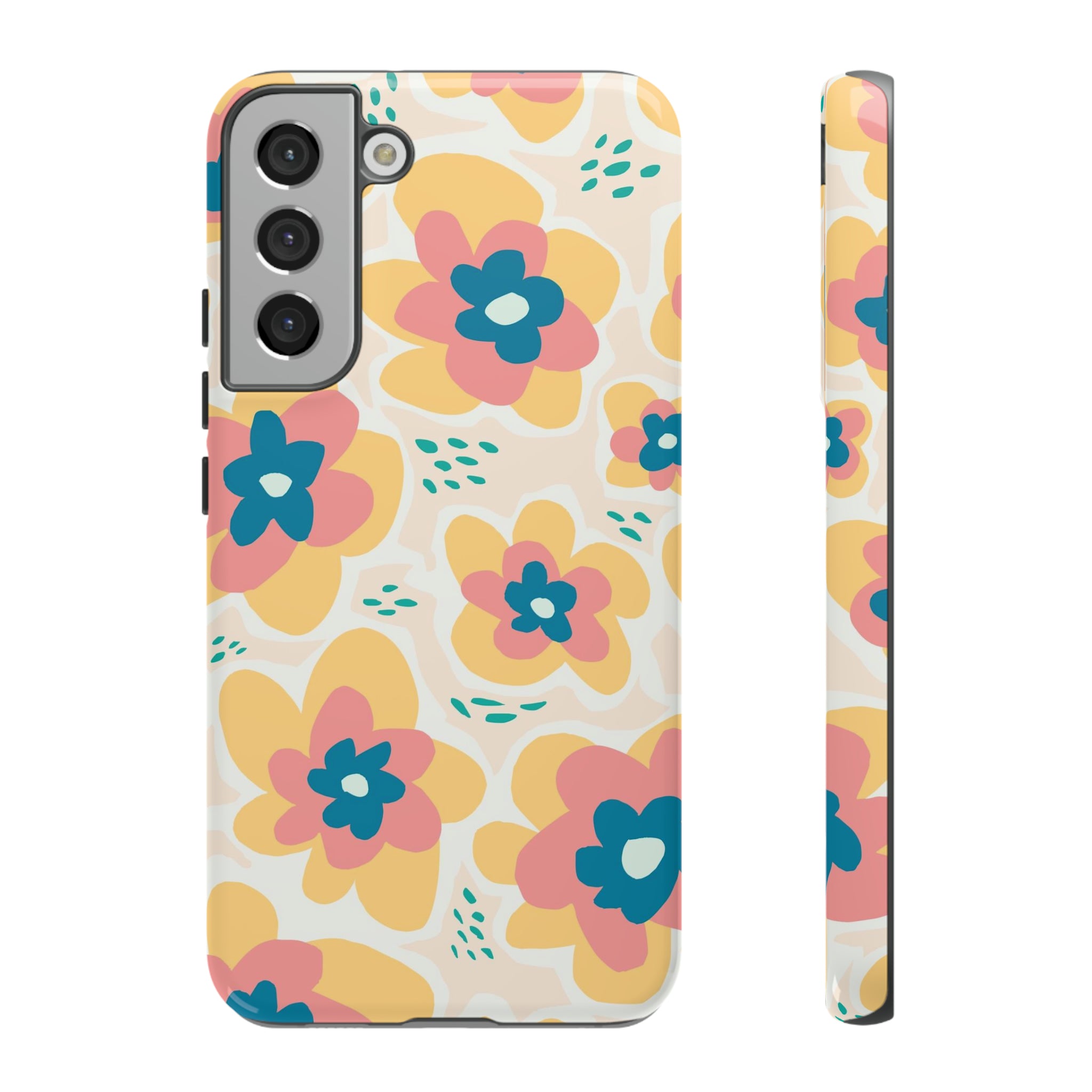 Yellow Happy Flower - Protective Phone Case