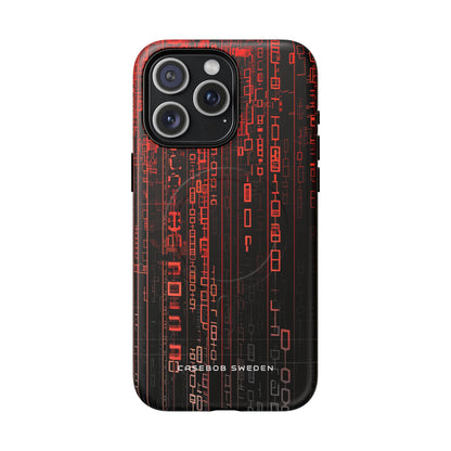 Gradient Cyberflux Network iPhone 15 | Tough+ Phone Case