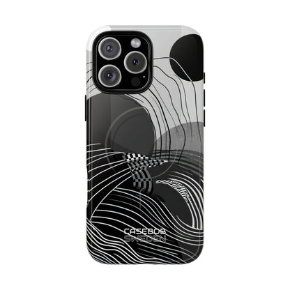 Monochrome Motion Flow iPhone 16 - Tough+
