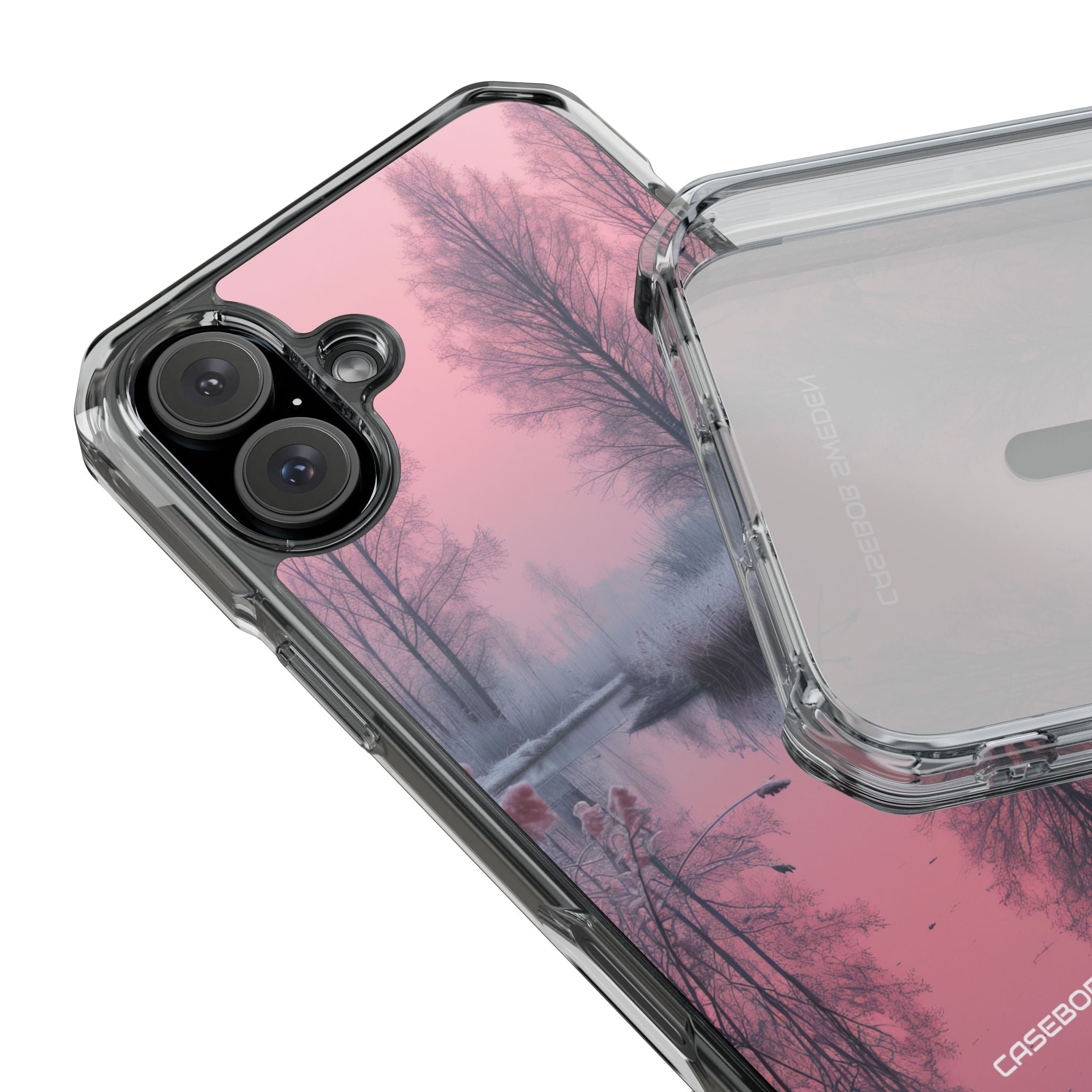 Pink Serenity Case - Clear Impact iPhone 16 Phone Case