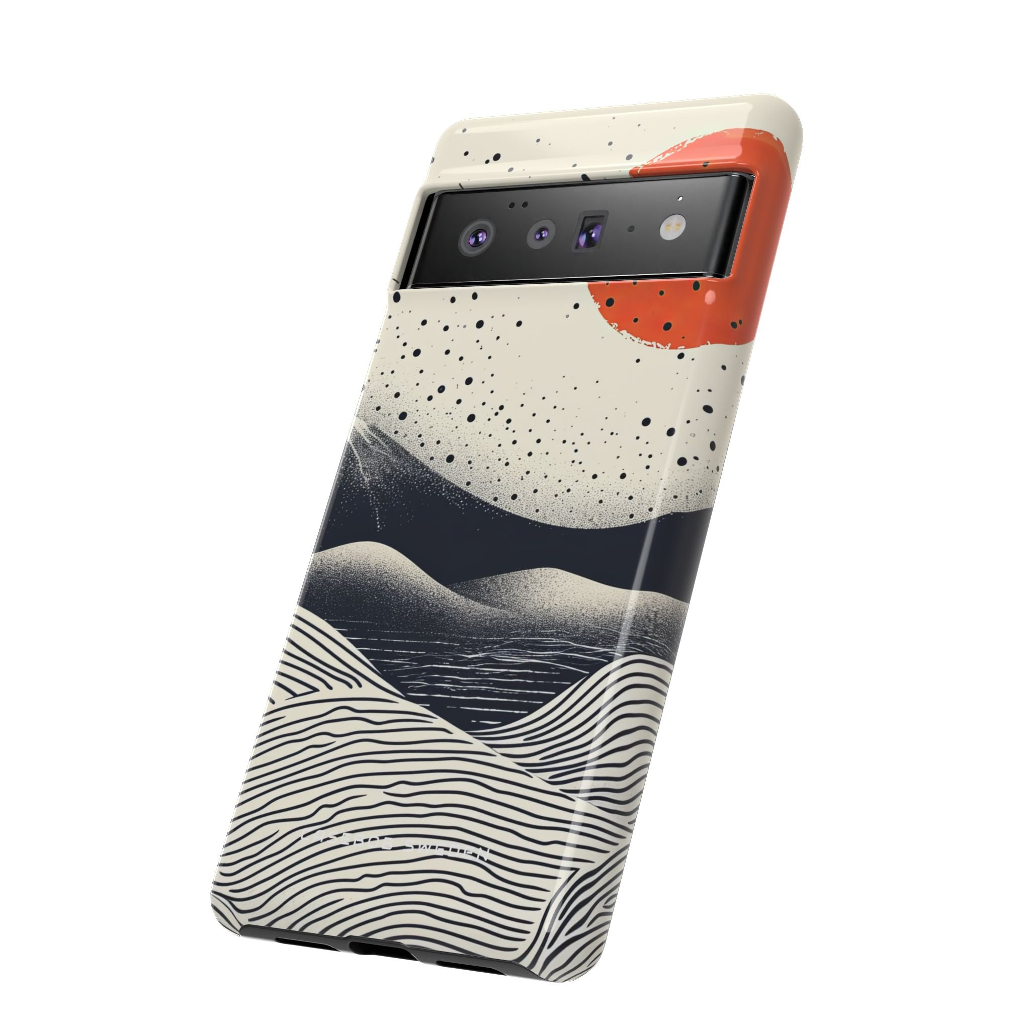 Red Sun Over Flowing Horizons Google Pixel 6 - Tough Phone Case