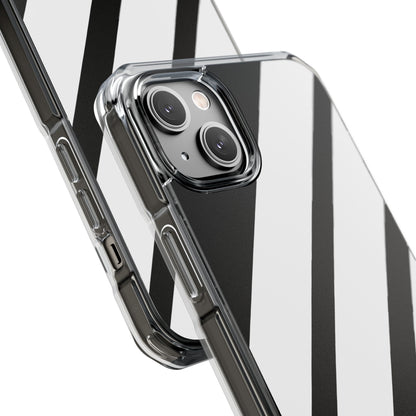 Diagonal Bands Noir iPhone 14 Plus Case - Impact