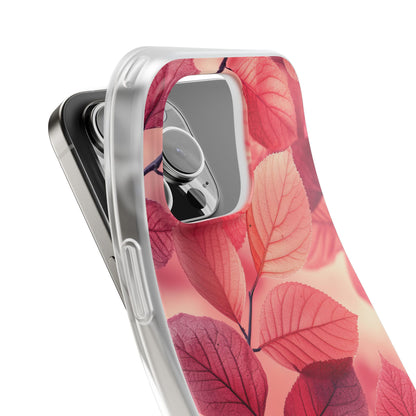 Pink Purple Nature Pattern - Flexi iPhone 16 Phone Case