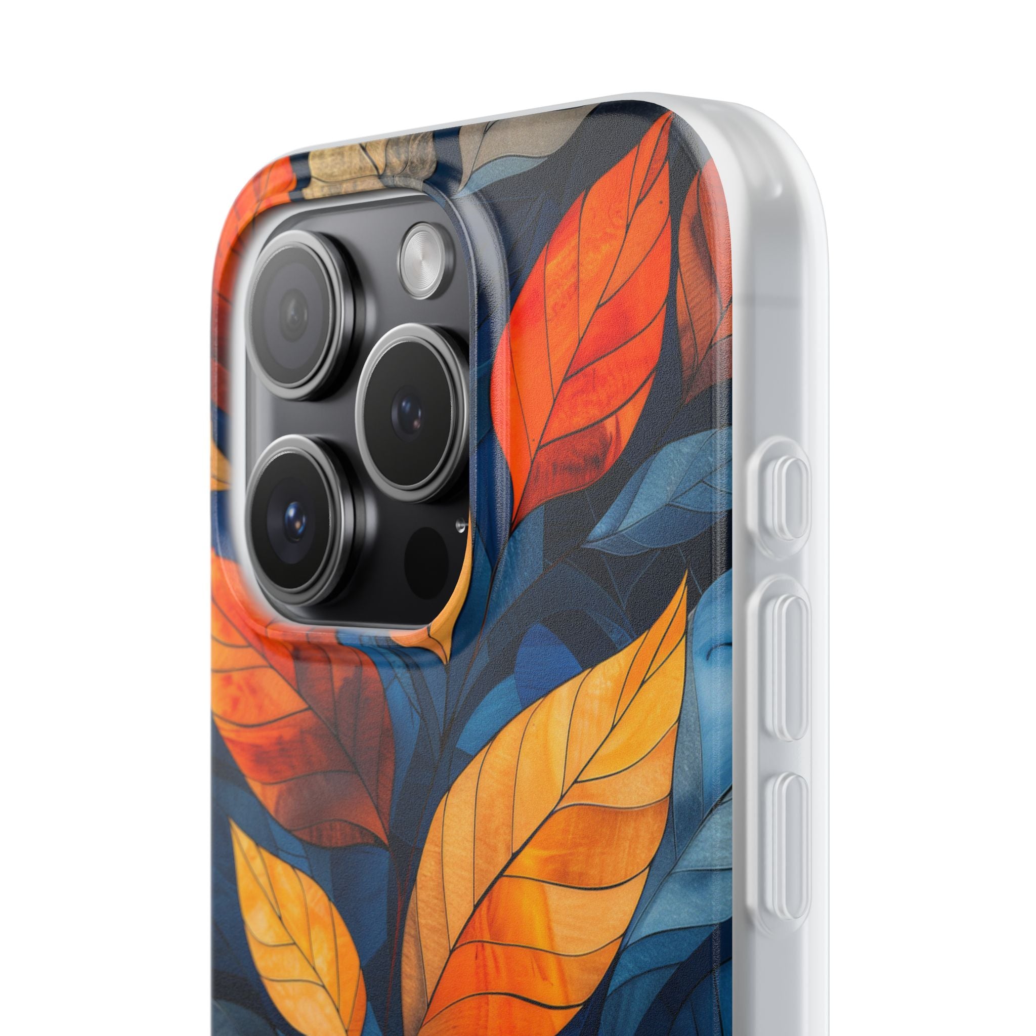 Stained Glass Blossoms iPhone 15 - Flexi Phone Case