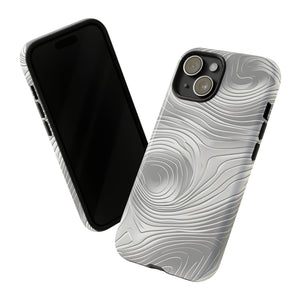 Sleek Grey Abstract Lines Case - Protective Phone Case