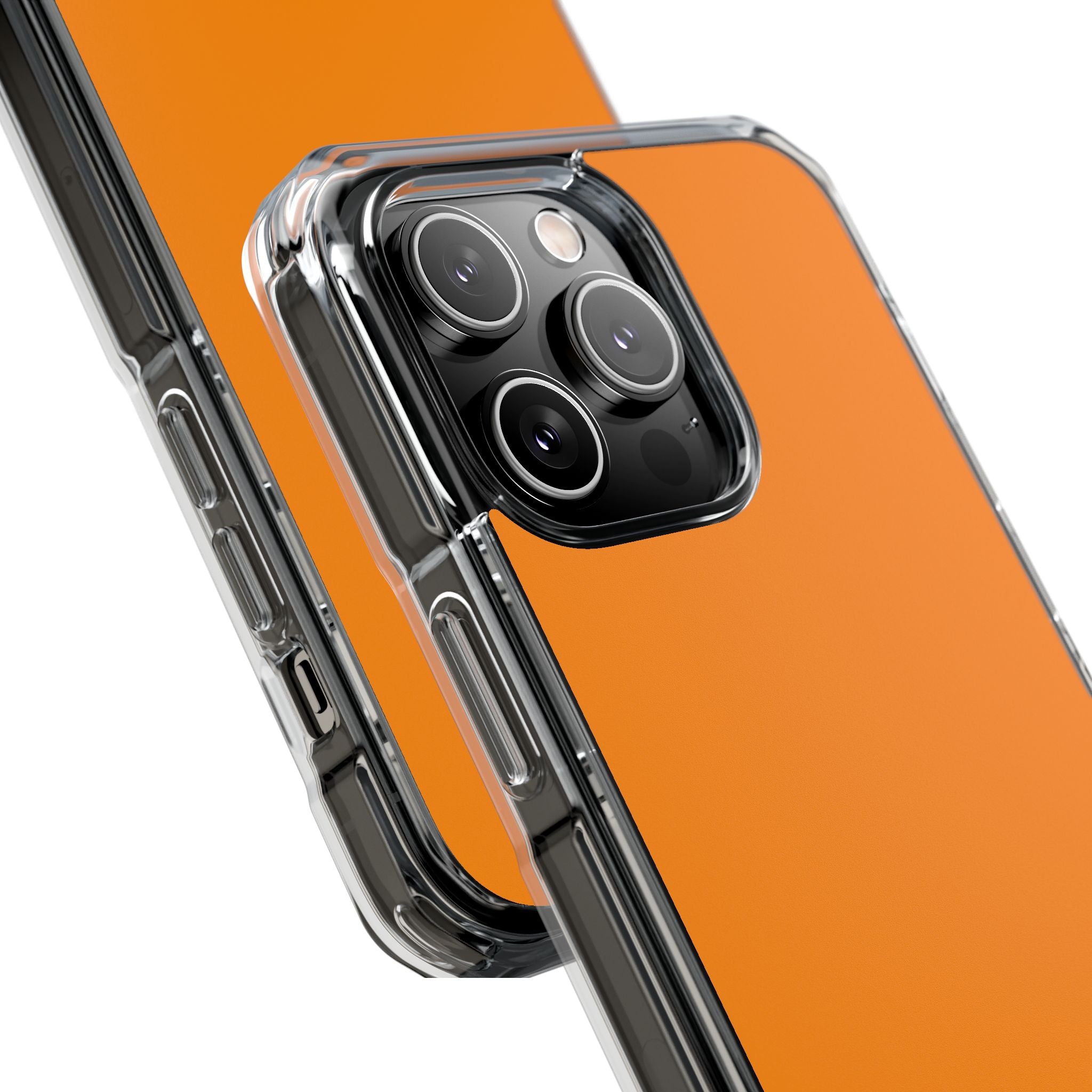 Dark Orange - Clear Impact Case for iPhone