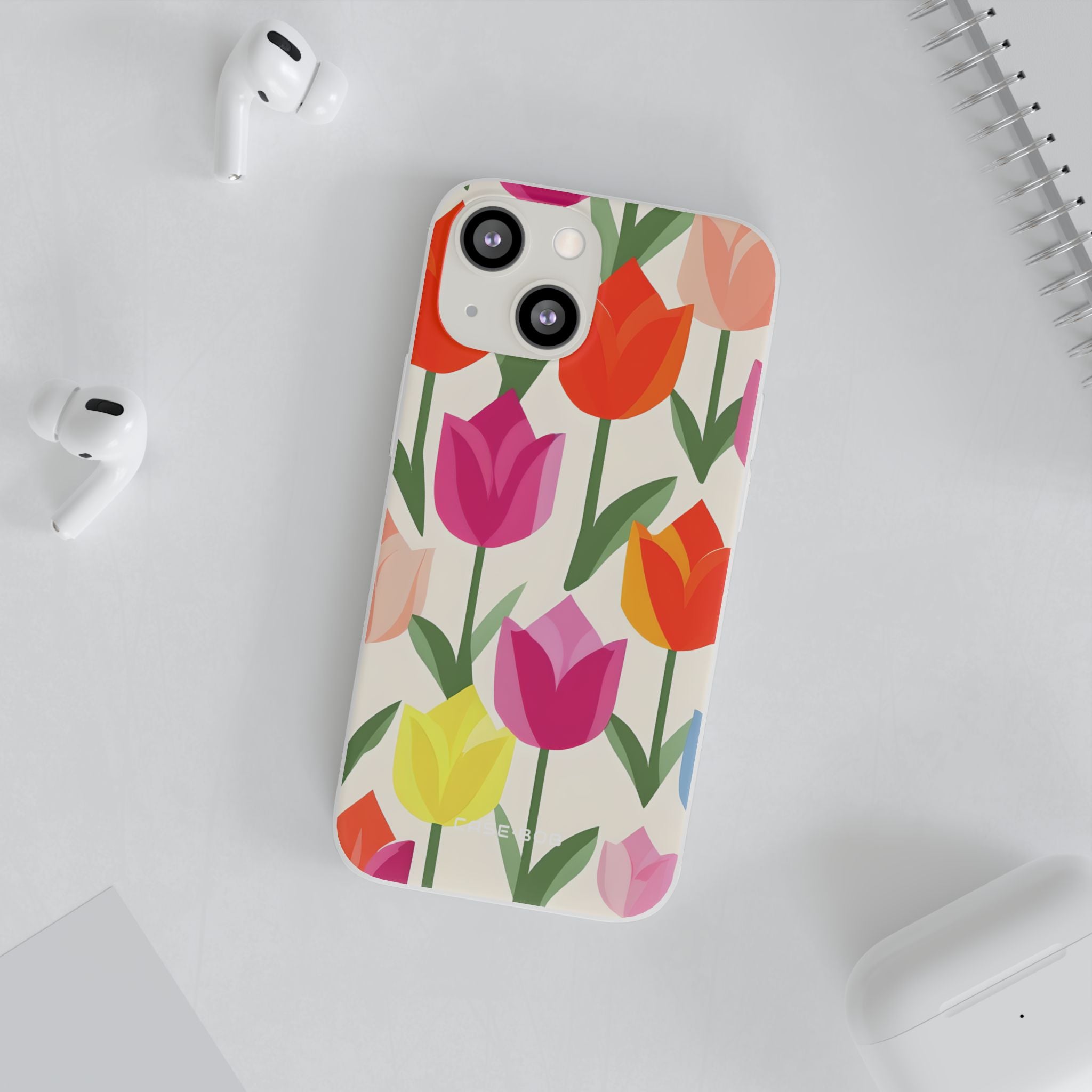Tulip Harmony Green iPhone 13 mini - Soft Case