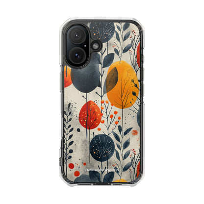 Modern Autumn Leaf Pattern - Clear Impact iPhone 16 Phone Case