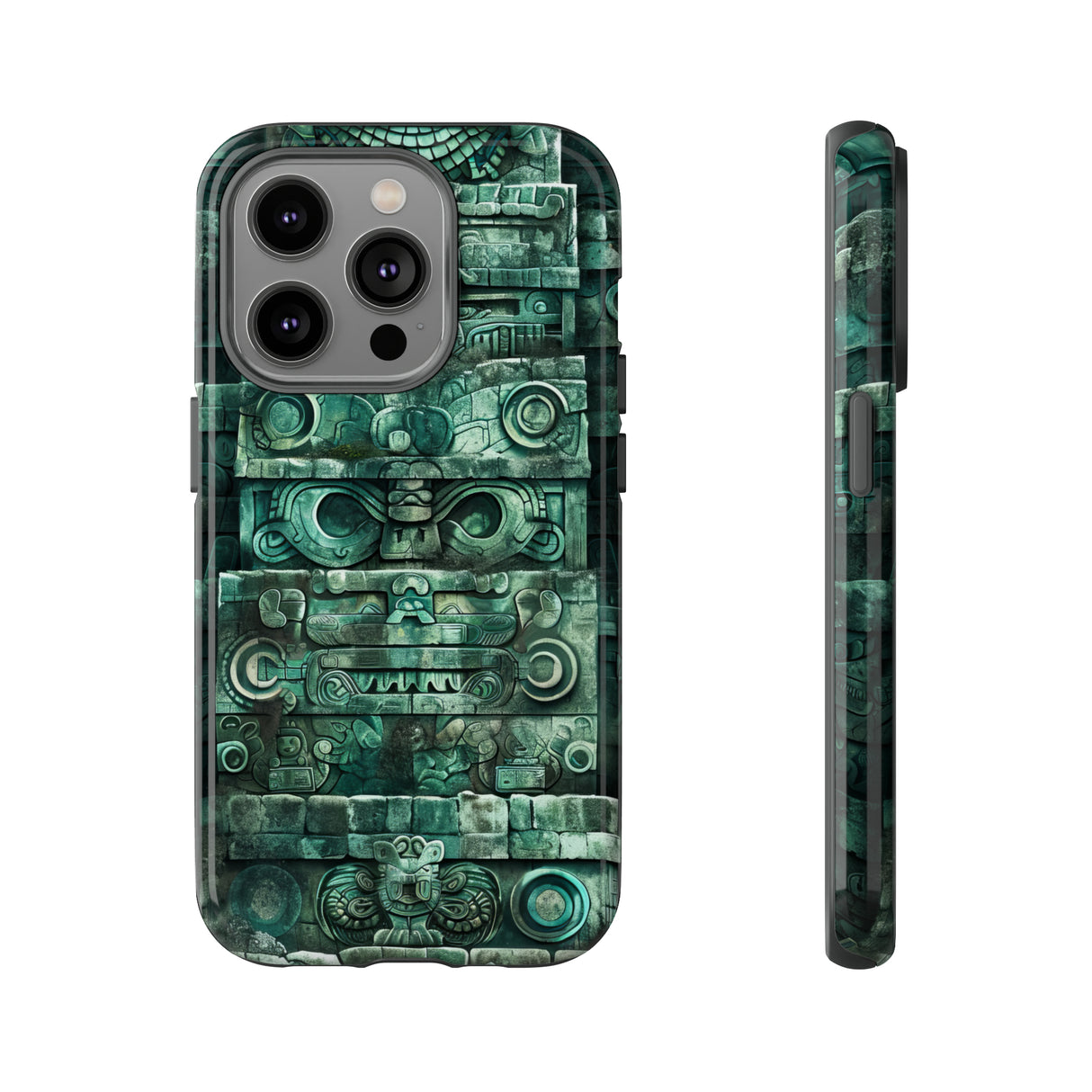 Mayan Jaguar & Serpent Spirit - Protective Phone Case