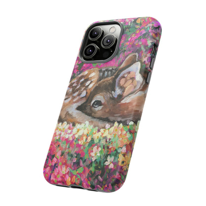 Oil painting - Young Deer - Protective Phone Case