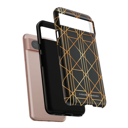 Golden Geometric Elegance Google Pixel 8 - Tough Phone Case