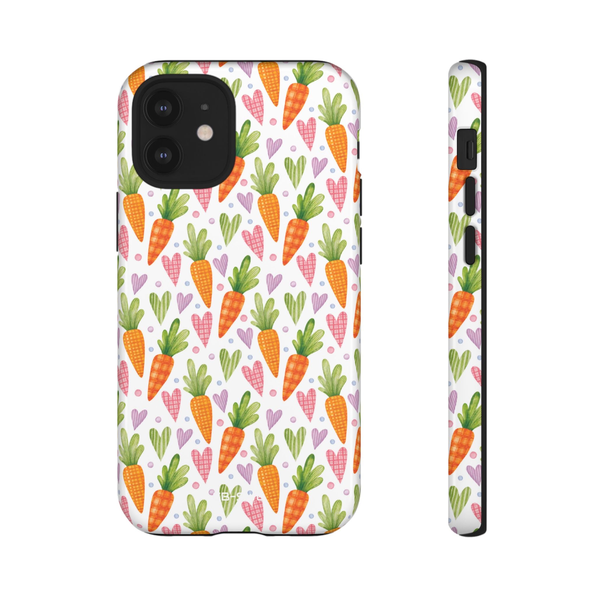 Carrots Embrace Hearts - iPhone Case