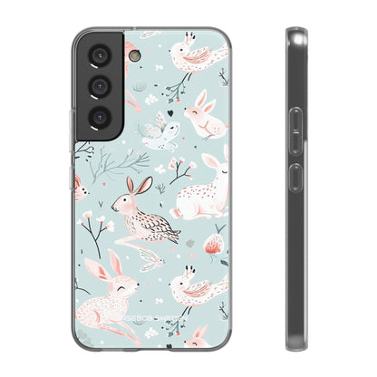 Whimsical Bunny Blossom - Flexi Samsung S22 Phone Case