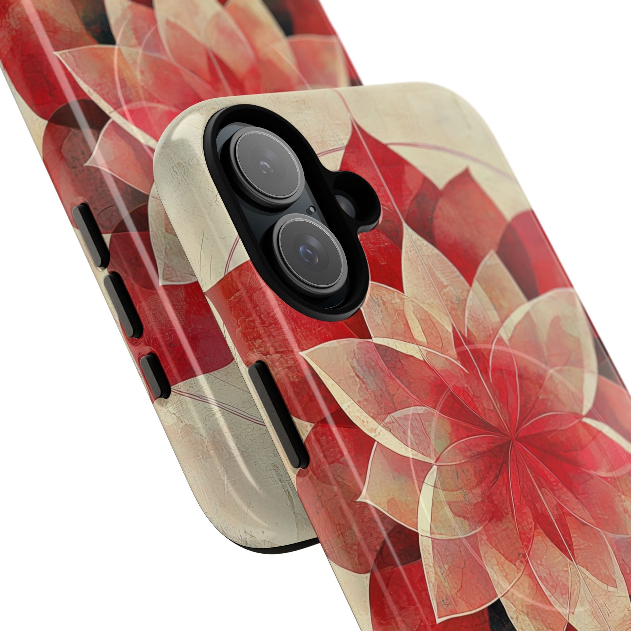 Crimson Bloom iPhone 16 Plus Case - Tough+