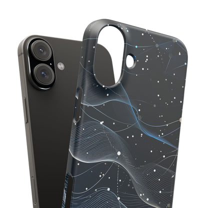 Gradient Neural Waves iPhone 16 - Slim Phone Case