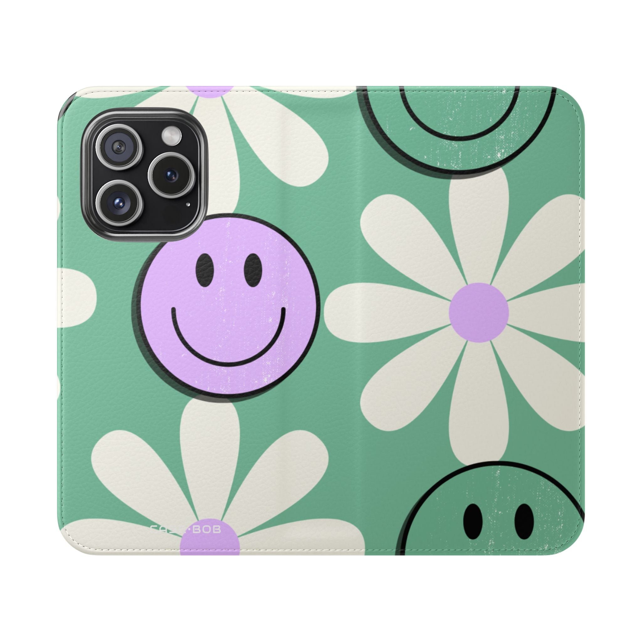 Smiley Daisy Glow - iPhone 15 Pro Case - Wallet