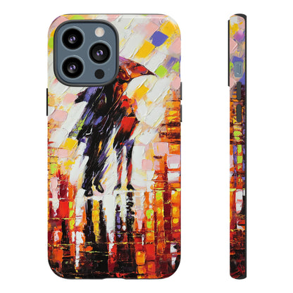 Oil Panting - Enamoured under Umbrella - Protective Phone Case