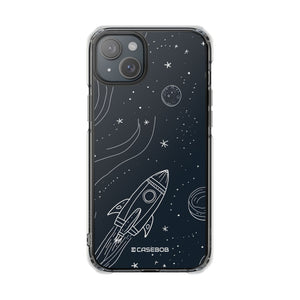 Cosmic Doodle Adventure - Phone Case for iPhone (Clear Impact - Magnetic)