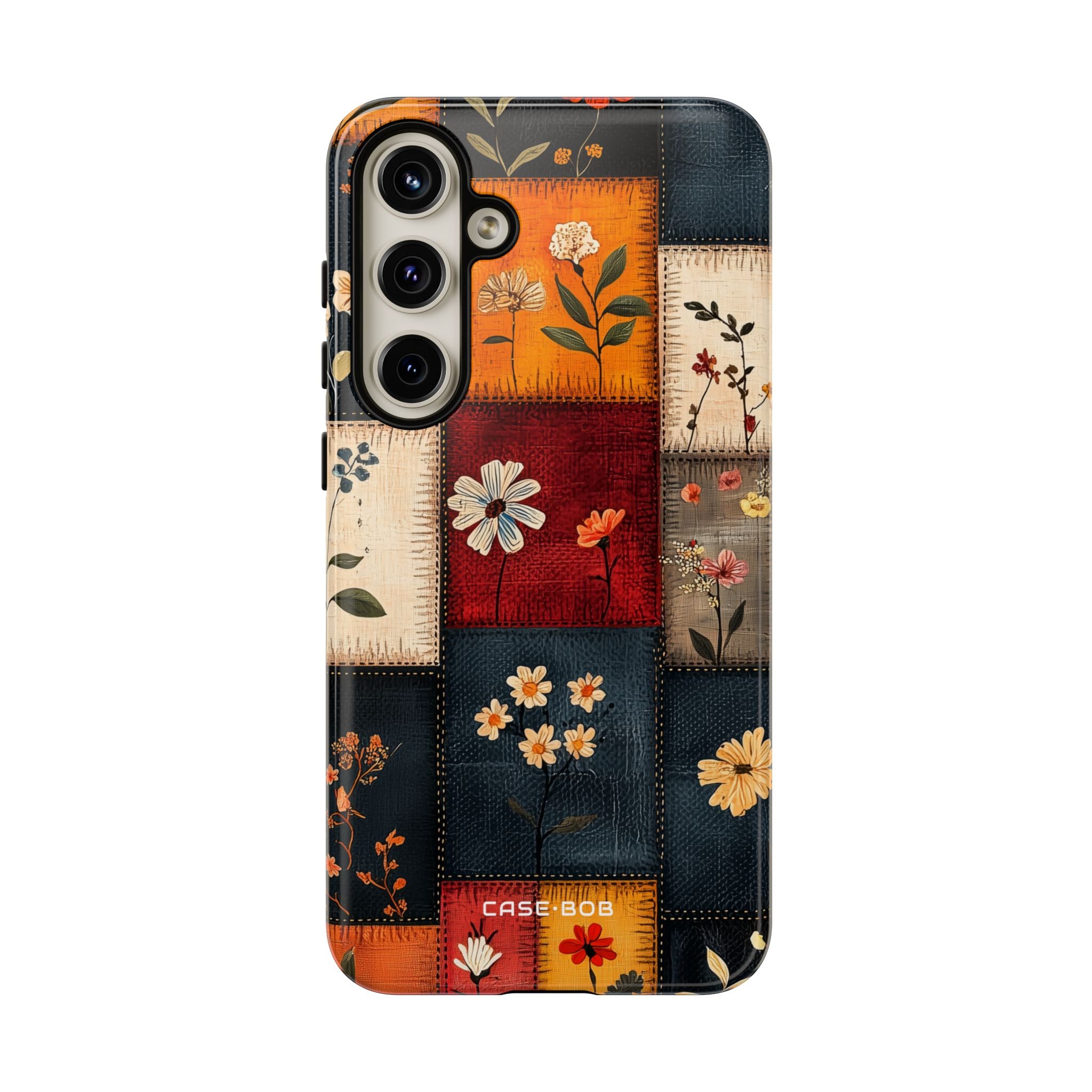 Patchwork Blooms Samsung S24 Plus Case - Tough