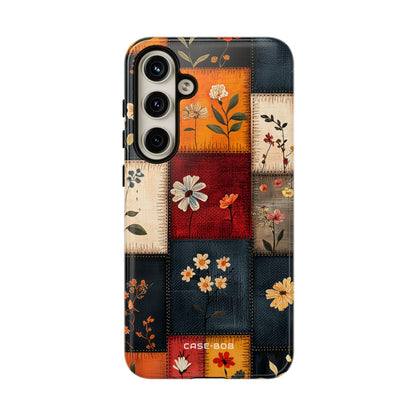 Patchwork Blooms Samsung S24 Plus Case - Tough