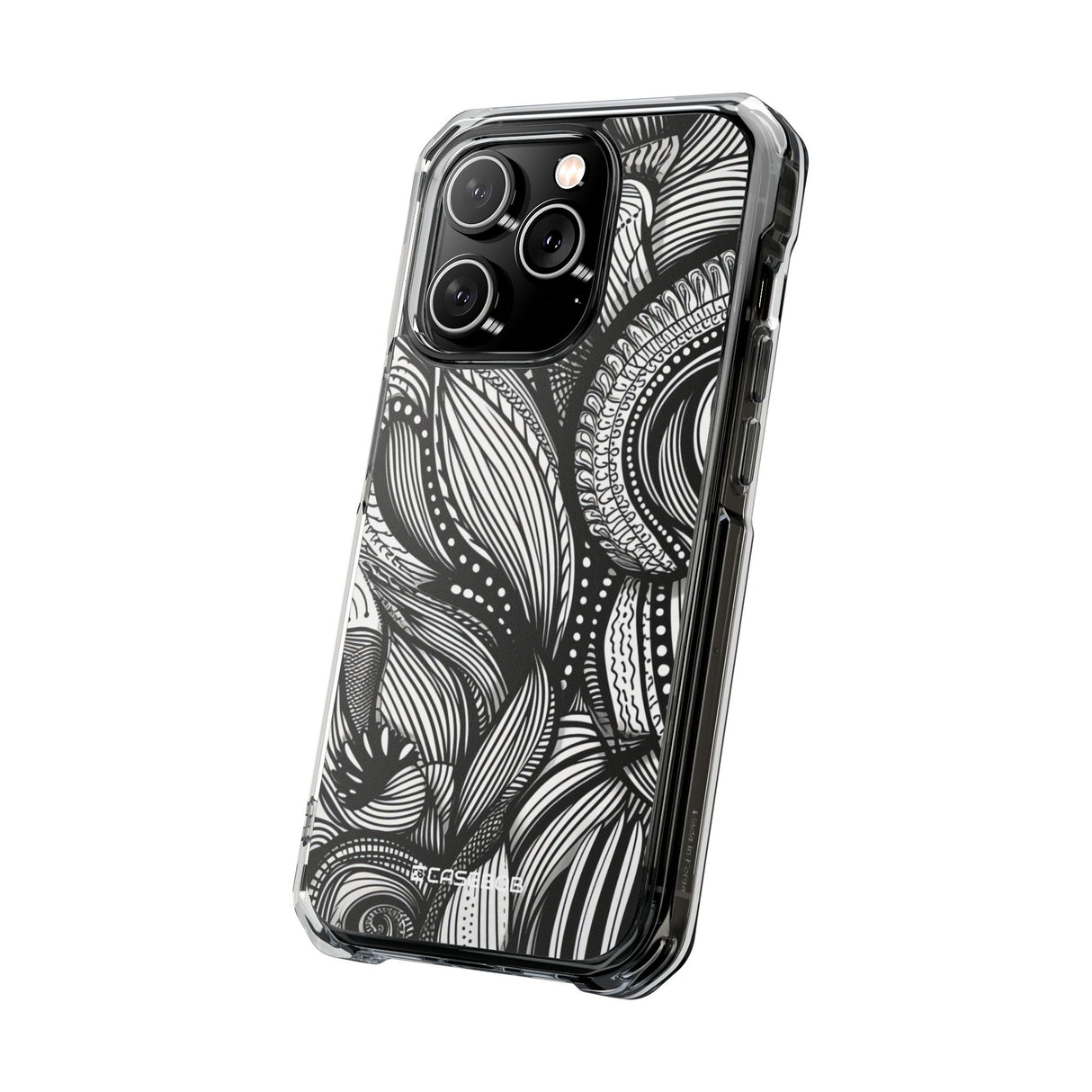 Organic Whirl - Phone Case for iPhone (Clear Impact - Magnetic)