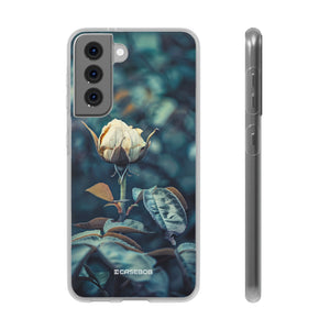 Teal Rosebud Serenade | Flexible Phone Case for Samsung Galaxy