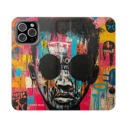 Black Orb Face - iPhone 16 Max Case - Wallet