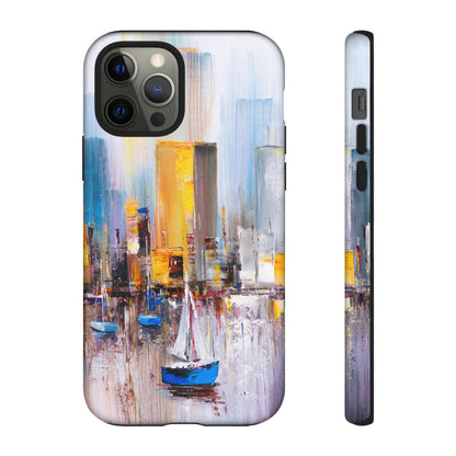 Oil Painting - Manhattan Bay - Protective Phone Case