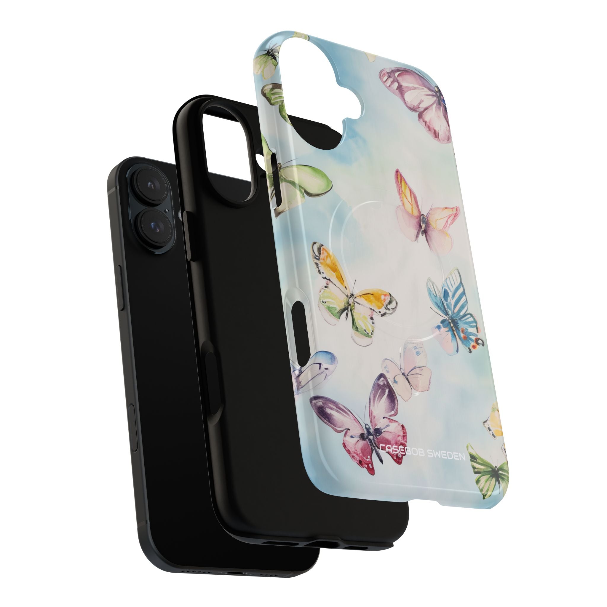 Watercolor Butterfly Bliss - Tough + MagSafe® iPhone 16 Phone Case